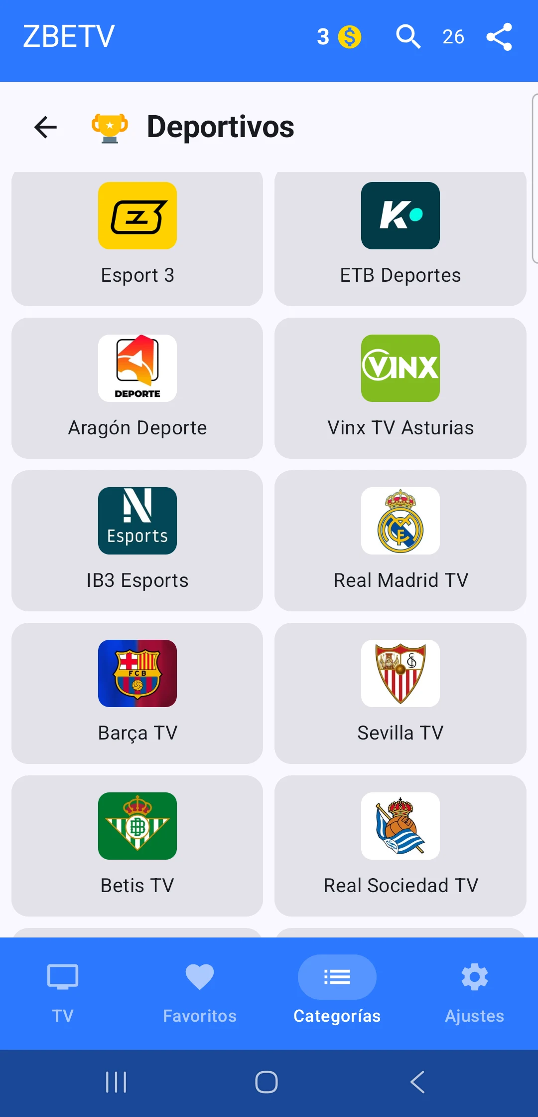 ZBETV - Live TV TDT screenshot